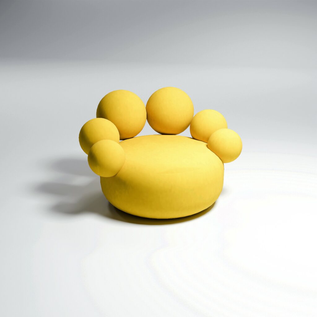 FLOWER CHAIR YELLOW
