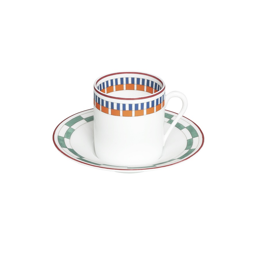 The Art of Creating Objects That Speak to All the Senses | A Conversation with Anne-Sarah Panhard, Managing Director of Maison Hermès 2 P Hermes en contrepoint Coffee cup and saucer pink thread Hermes©Studio des Fleurs