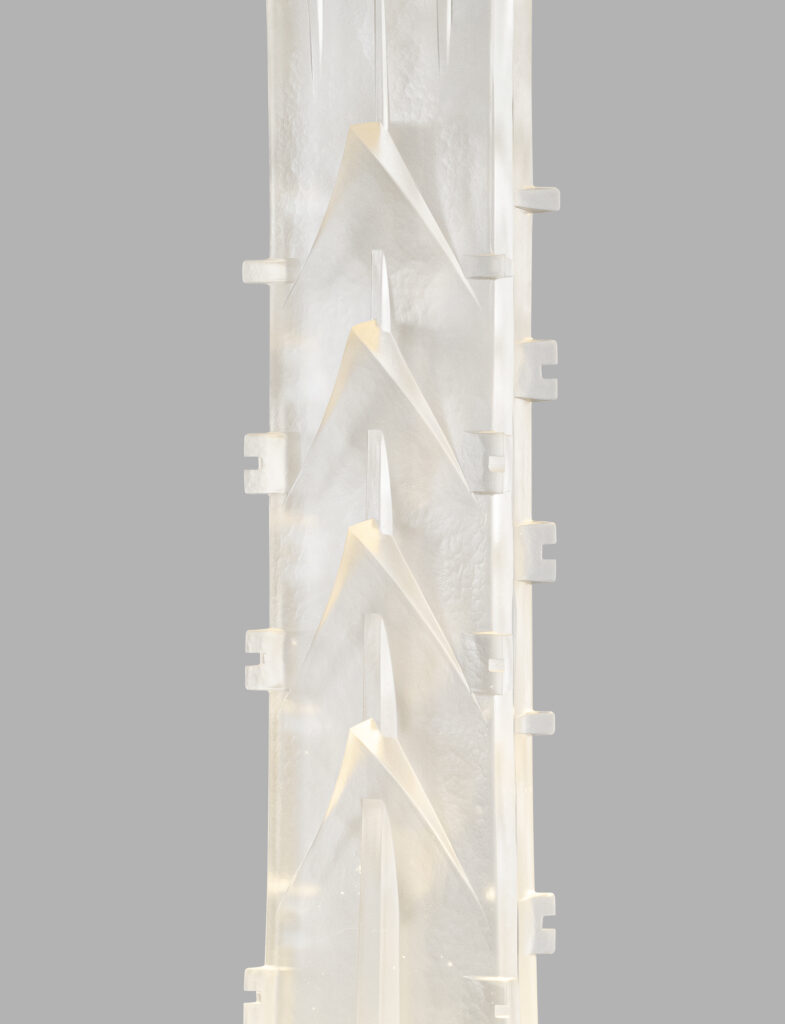 VENINI x Arnaldo Pomodoro: A Vision in Light, 23 Years in the Making 3 VENINI Lampade Stele by Arnaldo Pomodoro 3 1