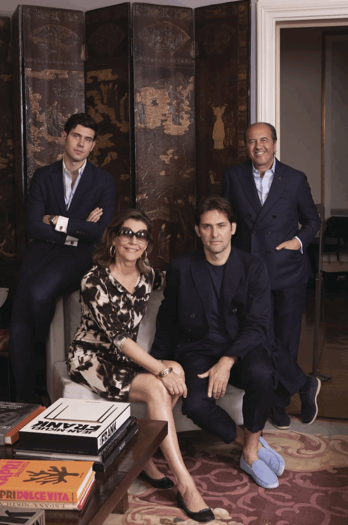 Cover Prosper and Martine Assouline with their sons Alexandre far left and Sebastien Ratto Viviani