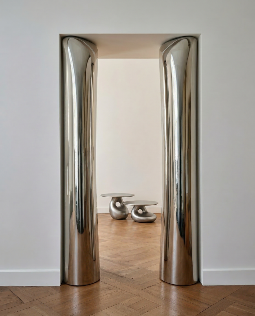 Diana Ghandour Unveils Her First Furniture Collection at Art Paris 7 2 Tables Duo Ondes by Diana Ghandour studio