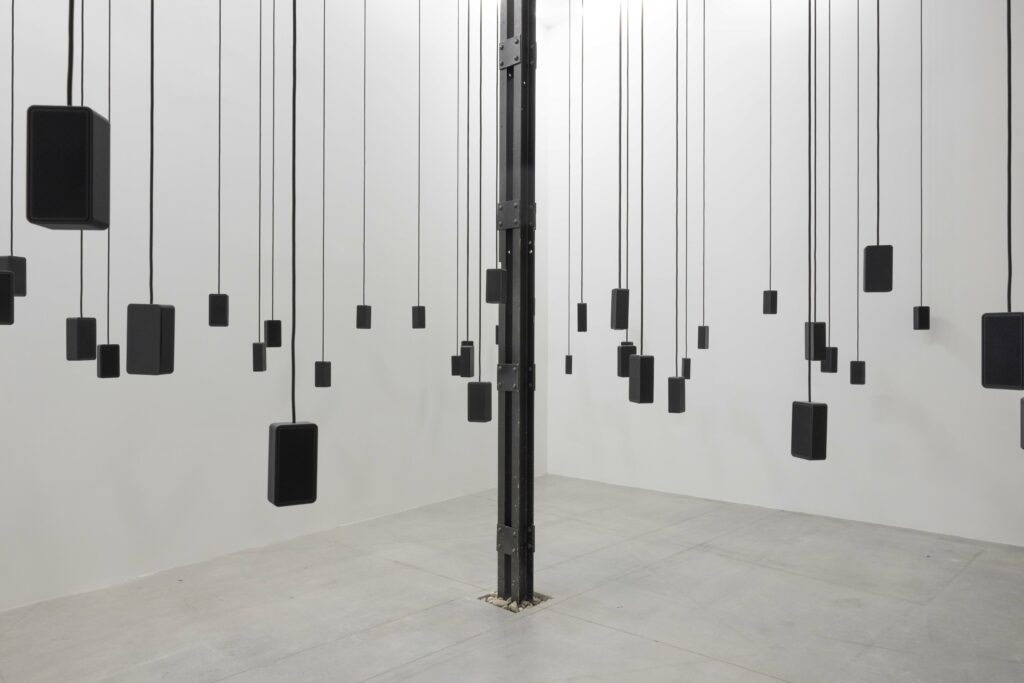 2026.Washwasha.Taus Makhacheva. Dear R…L. Speakers. Image courtesy of National Pavilion UAE – La Biennale di Venezia. Photo by Ismail Noor of Seeing Things 7065