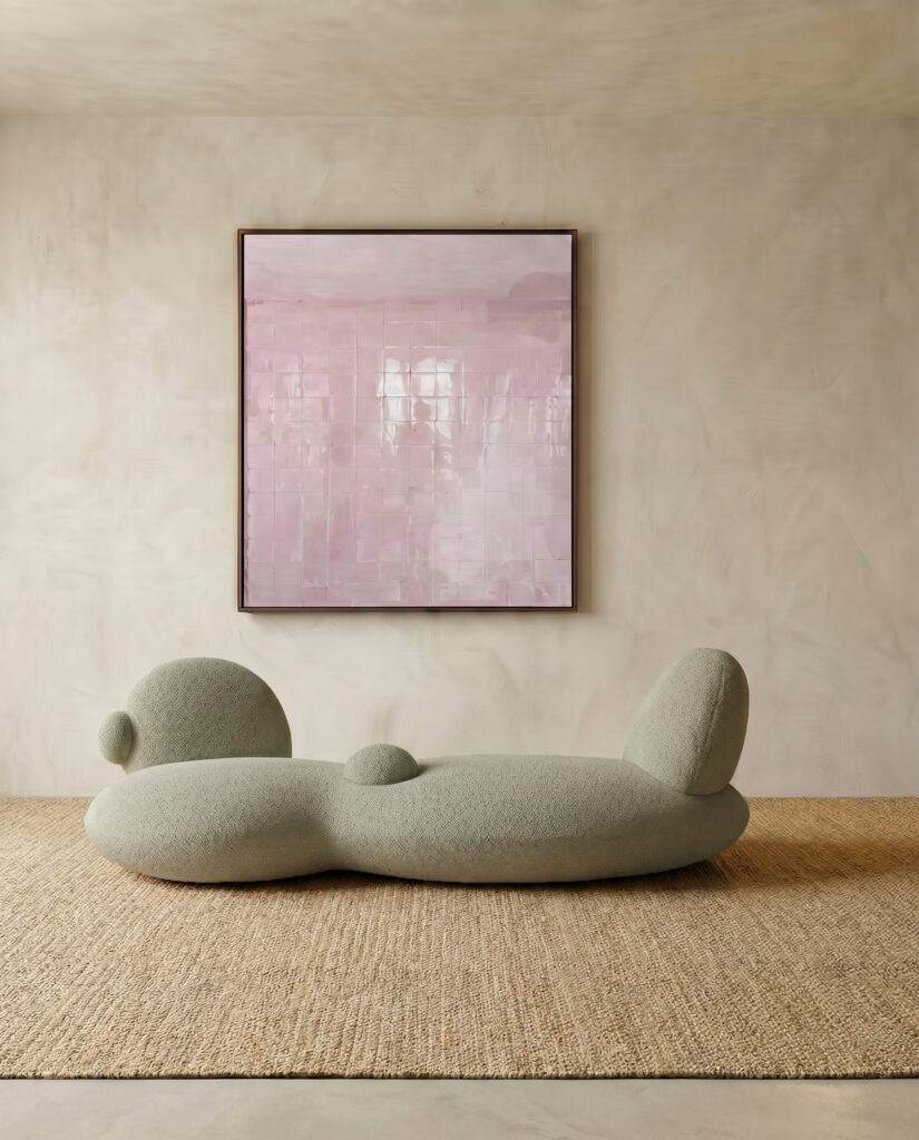 Atelier Linconnu Cacti Nopal Therapist Sofa Sage Green