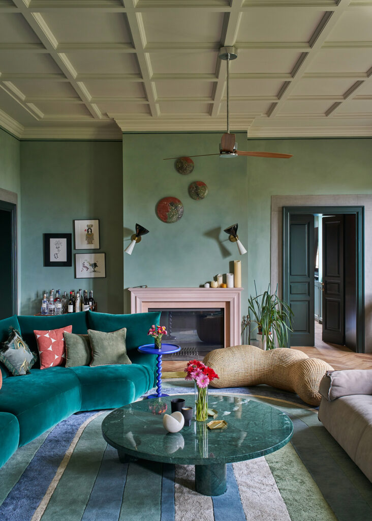 The New Age of Colour 5 RESIDENTIAL VILLA OLIVUZZO FLORENCE VILLA INTERIOR DESIGN LIVING ROOM 4