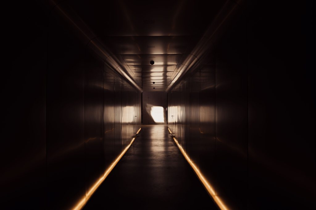 Centre for Contemporary Arts Tashkent CCA Tashkent. View of the underground gallery passage. Courtesy of the Uzbekistan Art and Culture Development Foundation ACDF and Timur Epov