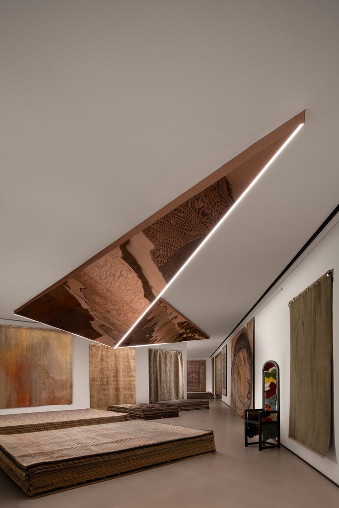bespoke reflective origami large bird.ceiling feature