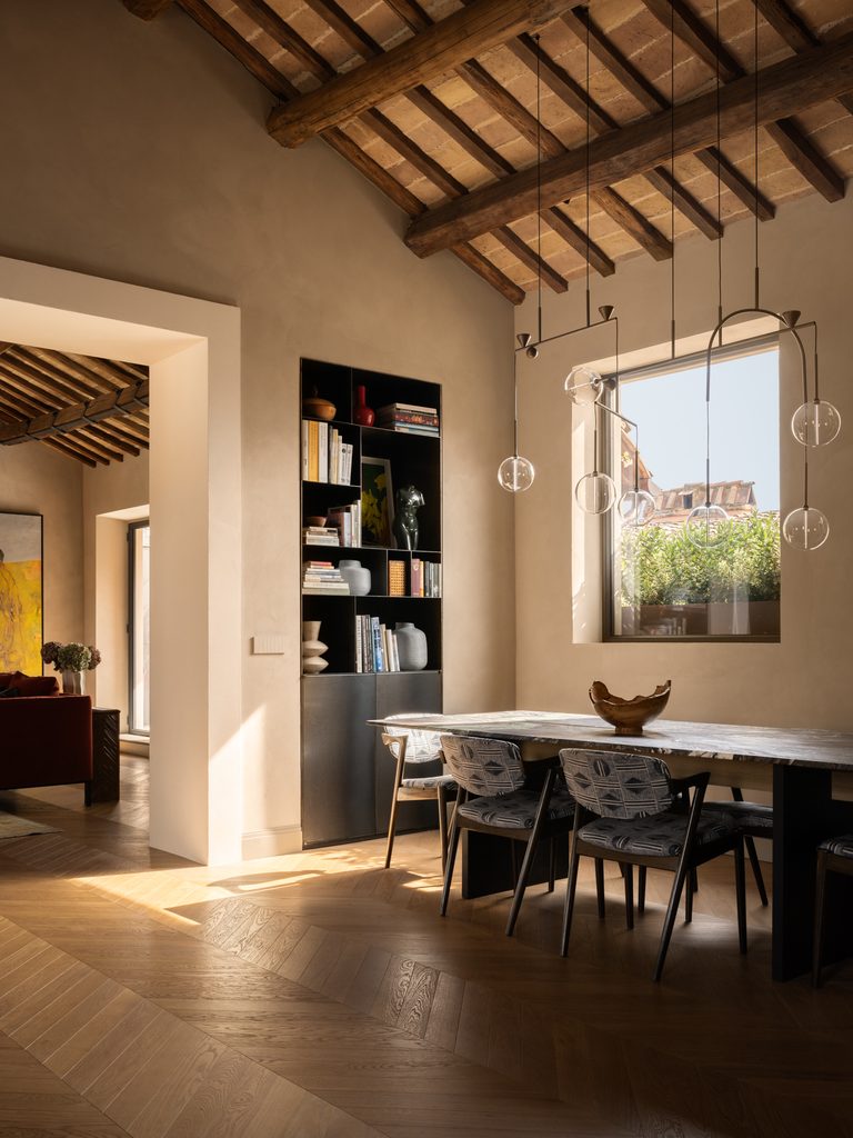 A 17th-Century Roman Building Sets the Framework for a Contemporary Interior 15 Romo 6 768x1024 1